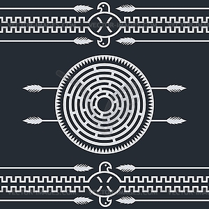 Native ethnic art symbol - vector clipart