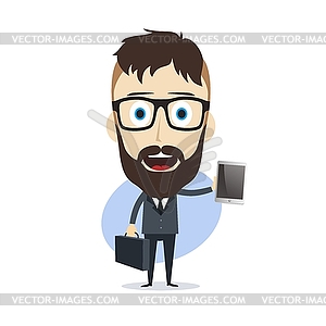 Businessman cartoon - vector clip art