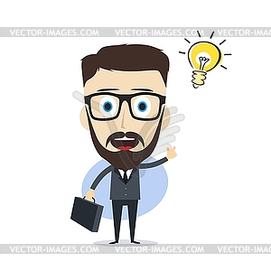 Businessman cartoon - vector image