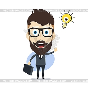 Businessman cartoon - vector clipart