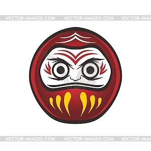 Japan warrior doll - vector clipart