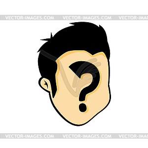 Cartoon face - vector clip art