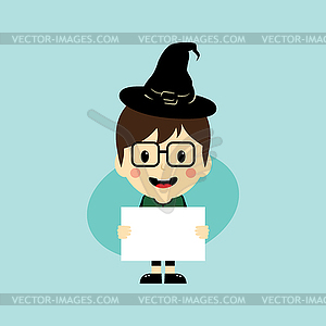 Halloween cartoon character - vector image