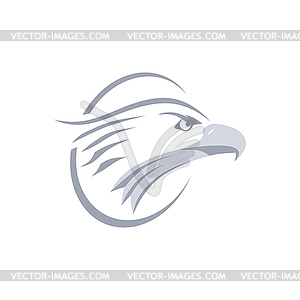 Bold eagle template - vector clipart