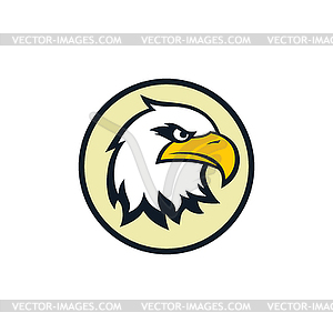 Bold eagle template - vector image