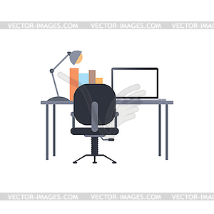 Work desk - vector clip art