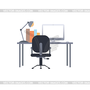 Work desk - vector clipart