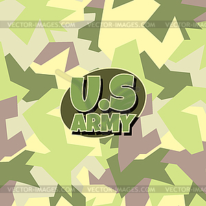 Army camouflage background - vector clipart