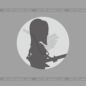 Silhouette man art - vector clipart