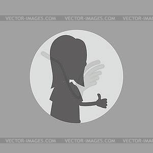 Silhouette man art - vector clip art