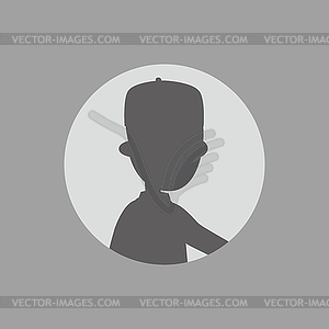 Silhouette man art - vector clipart