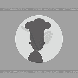 Silhouette man art - vector image