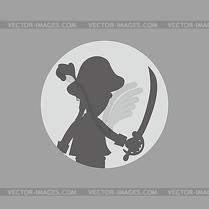 Silhouette man art - vector clip art