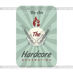 Music label - vector clipart