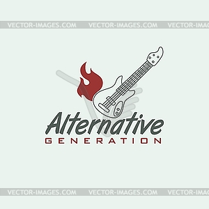 Music label - vector clipart