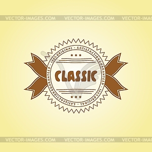 Product label sticker - stock vector clipart