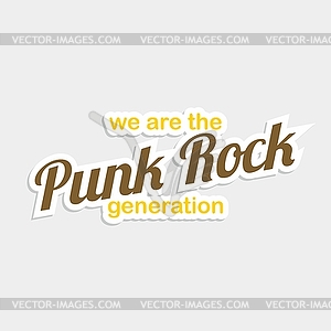 Music label sticker - vector image