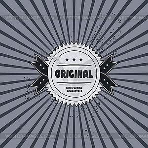 Retro label template - vector image