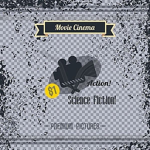 Cinema retro page - vector clip art