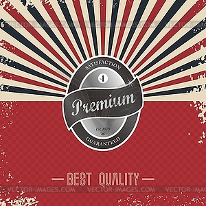 Premium retro badge - vector clipart