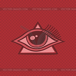 All seeing eye of horus - vector image