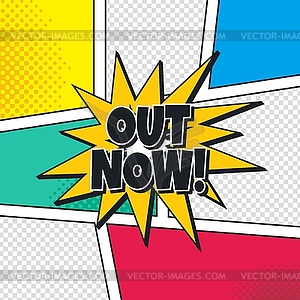 Cartoon theme comic template - vector clipart