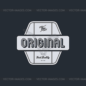 Original badge - vector clip art