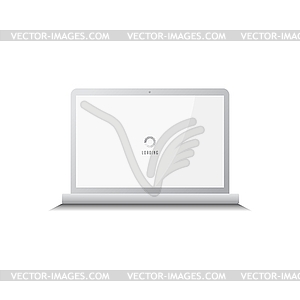 Notebook laptop computer - vector clip art