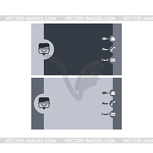 Modern business card - vector clip art