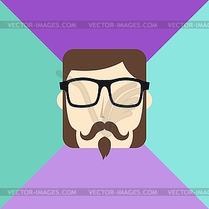 Cartoon guy avatar picture - stock vector clipart