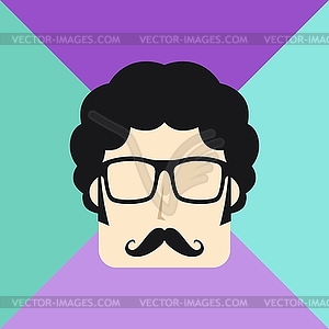 Cartoon guy avatar picture - royalty-free vector image