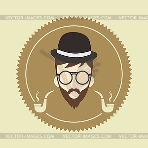 Cartoon guy avatar picture - vector EPS clipart