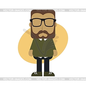 Cartoon guy avatar picture - vector clipart