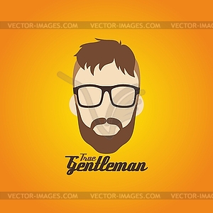 Hipster guy - vector image