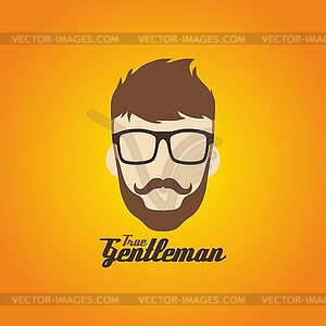 Hipster guy - vector clipart