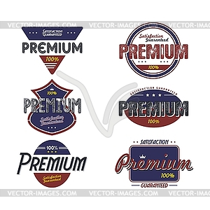 Premium quality badge - vector clip art