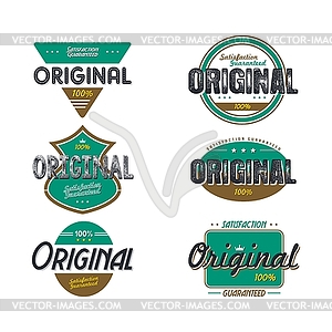 Original quality badge - vector clipart