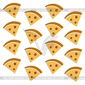 Pizza pattern - vector image