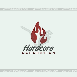 Music label - vector clipart