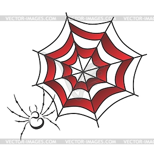 Spider web art - vector clip art