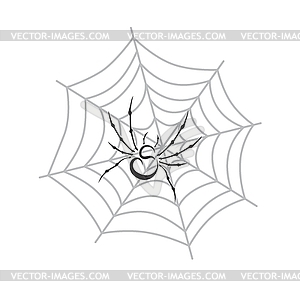 Color spiderweb art - vector image