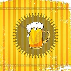 Cold beer - vector image