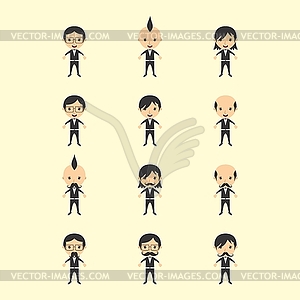 Cartoon character - color vector clipart