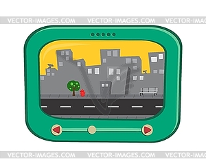 Cartoon map - vector clipart