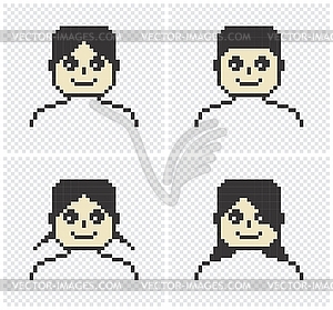 Pixel man art - vector image