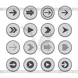 Arrow icon button - vector clipart
