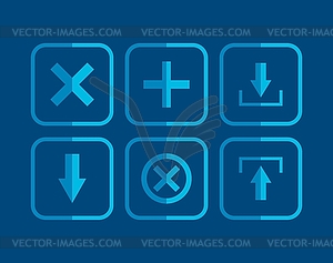 Icon set - vector clip art