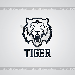 Wild tiger logotype theme - vector image