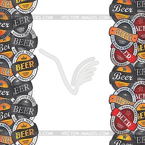 Beer label theme - vector clipart