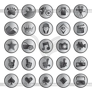 Button theme - vector image